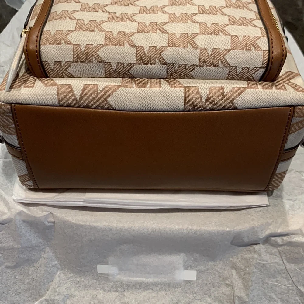 Michael Kors Jaycee Medium Logo Jacquard Backpack